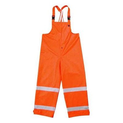 Nasco 4501Tfo3 Arc Flash Rain Bib Overall, Orange, Flame Resistant, 3Xl