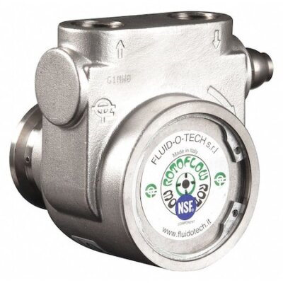 Fluid-O-Tech Pa 1011 Pump,1/2'' Nptf,327 Max. Gph,Ss,Bypass