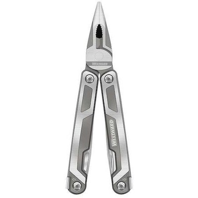 Westward 40Jd54 Multi-Tool,Stainless Steel,15-Tool