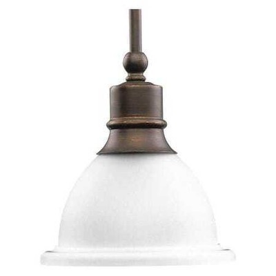 PROGRESS LIGHTING P5078-20 Madison 1-Light Mini-Pendant, 100 W, Antique Bronze