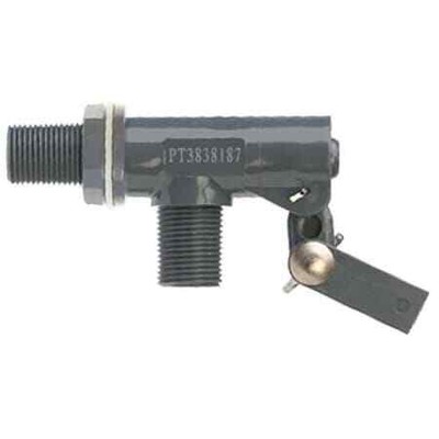 Kerick Pt3838187 Float Valve,3/8 In,Pvc,Bulkhead Mount