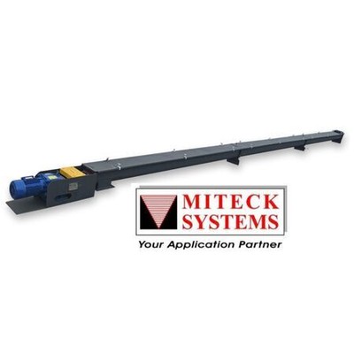 New 6'' X 30 ft Miteck Carbon Steel Industrial Screw Auger Conveyor