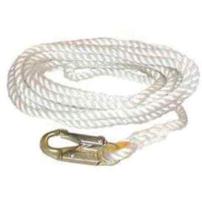Honeywell Miller 198Rls-2-Z7/25Ftwh Positioning Lanyard, 25 Ft., White