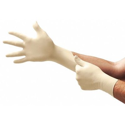 Ansell L562 Microflex L56, Disposable Gloves, 3.5 Mil Palm, Natural Rubber