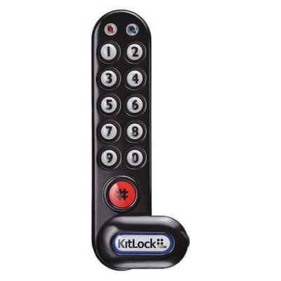 Codelocks Kl1006kit-Blk Electronic Lock,Non-Handed,Keypad