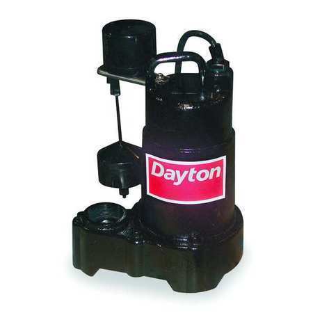 Dayton 3Bb72 3/4 Hp 1-1/2" F Submersible Sump Pump 120V Ac Vertical
