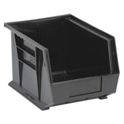 Quantum Storage Systems Qus239bk Hang & Stack Storage Bin, Polypropylene, 8 1/4