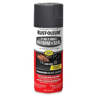 Rust-Oleum 344713 Rubberized Coating,Black,12 Oz