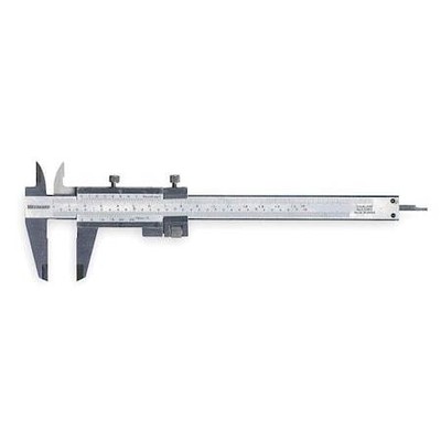Westward 4Ku77 Vernier Caliper,0-6 In,1.6 In D