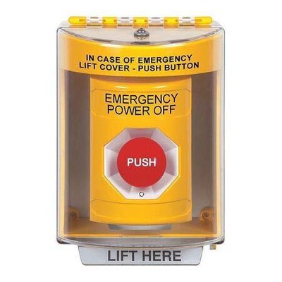 Emergency Power Off Push Button 2-7/8'' D