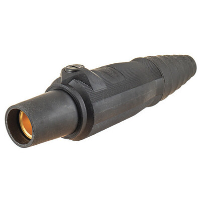 Hubbell Hbl400fbk Connector,Double Set,Blk,Female,Taper
