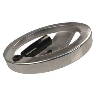 Zoro Select 30726P Two Spoke Wheel,6.00'' Diameter,Silver