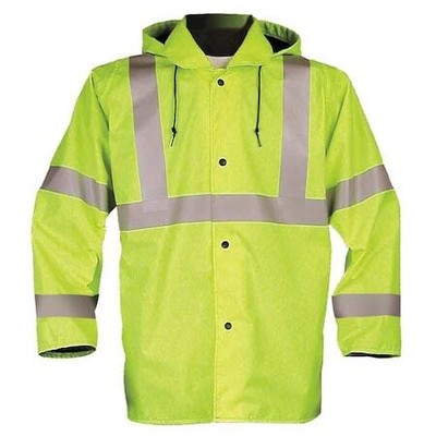 Nasco 103Jfyl Jacket With Hood,Hi-Vis Yellow/Green,L