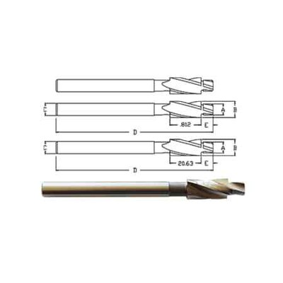 LINK 50-CO-183 #10 Co 3Fl 0.221 Pilot X 0.346 Cbore 5/16'' Shank X 4'' Oal