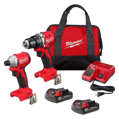 Milwaukee Tool 3692-22Ct M18 Compact Brushless 2-Tool Combo Kit
