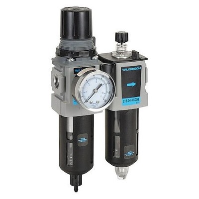 Wilkerson D18-03-Fkg0b Filter/Regulator/Lubricator, 2 Pcs., Connection Size -