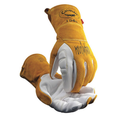 Caiman 1540-3 Tig Welding Gloves, Goatskin Palm, Small, 1 Pair
