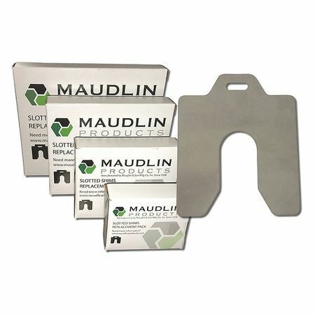 Maudlin Products Msc002-20 Slotted Shim C-4 X 4" X 0.002", Pk20