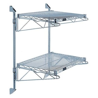 QUANTUM STORAGE SYSTEMS WC34-CB1436GY Wire Cantilever,14 in Overall Depth