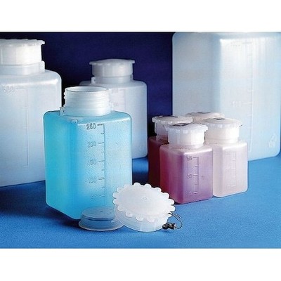 Kartell 226295-0250 Rect. Bottle,Graduated,Hdpe,250Ml,Pk10