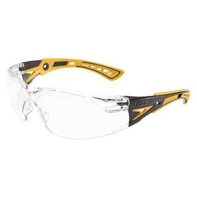 Bolle Safety 40243 Safety Glasses, Rush+, Clear Anti-Fog, Anti-Scratch,