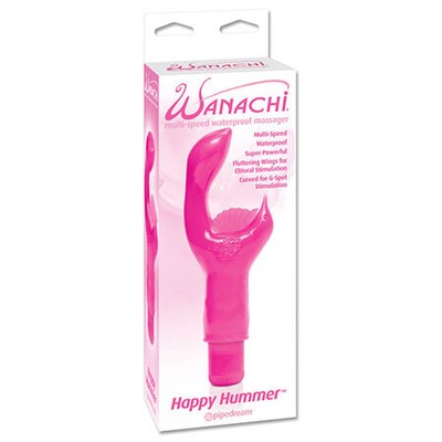 Pipedream Wanachi Happy Hummer Waterproof Massager Dual Stimulator Pink