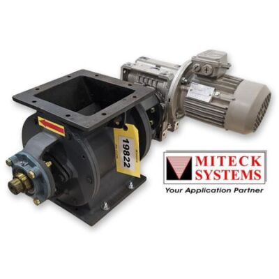 New 8'' X 8'' Miteck Mild Steel Square Body Rotary Airlock Valve
