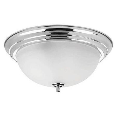 PROGRESS LIGHTING P3926-15ET Dome Glass 3-Light Flush Mount, 60 W, Polished