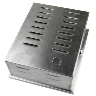 Zoro Select 13J044 Universal Thermostat Guard, Stainless Steel, Inside Depth: 3