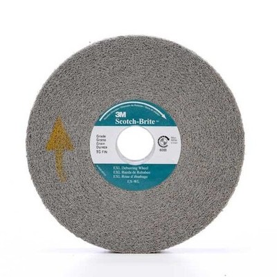 Scotch-Brite 7000000737 Deburring Wheel, Xl-Wl, 9S Fine, 6 In X 1 In X 1 In