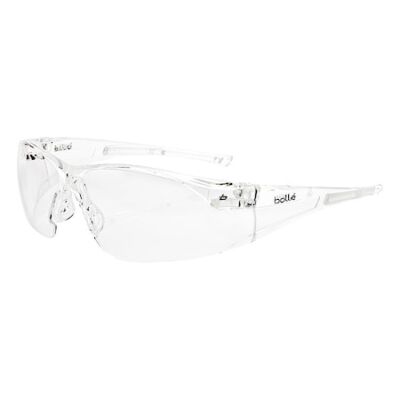 Bolle Safety 40070 Safety Glasses, Rush, Clear Anti-Fog, Anti-Scratch,
