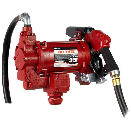 Fill-Rite Fr310vb Fuel Transfer Pump, 115/230Vac, 35 Gpm, 3/4 Hp, Cast Iron