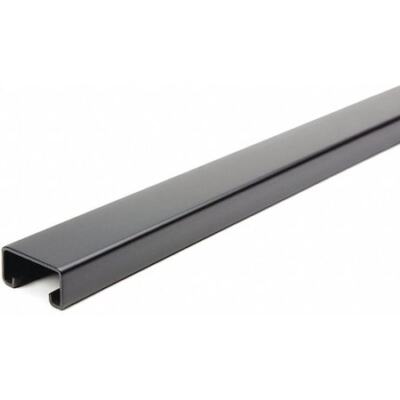 Zoro Select Fs-500 Fbk 60.00 Strut Chan,5Ft.L,Blk Paintd Steel,14 Ga.