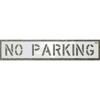 C.H. Hanson 70001 Stencil,No Parking,12 X 54 In.