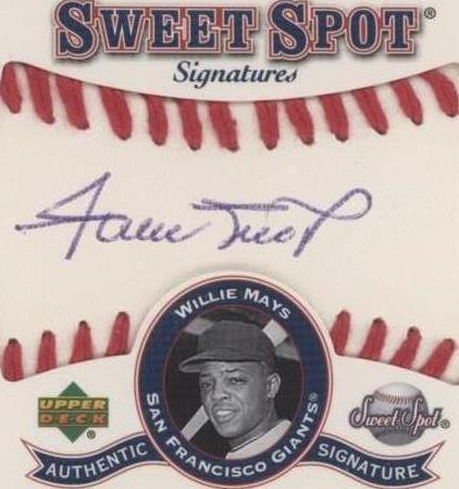 2001 Upper Deck Sweet Spot - Willie Mays #S-WM