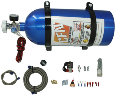 DRY NITROUS OXIDE KIT ADJUSTABLE UP TO 125HP COMPLETE NOS NITROUS KIT NEW
