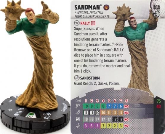 Marvel Heroclix Spiderman Beyond Amazing Common : Sandman - 011