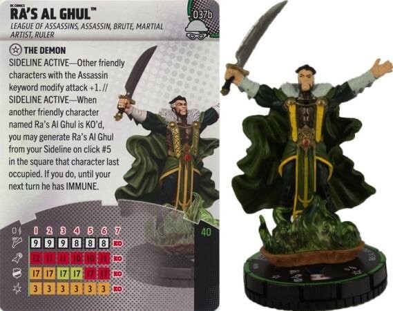 DC Heroclix Notorious : Ra's Al Ghul - 037a Rare