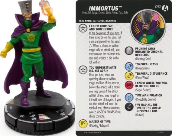 Marvel Heroclix Avengers Forever Super Rare : Immortus - 052