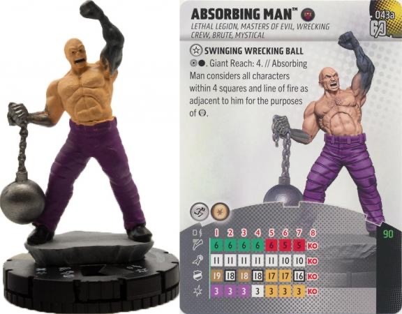 Marvel Heroclix Avengers 60th Super Rare : Absorbing Man - 043a