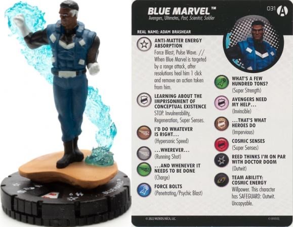 Marvel Heroclix Avengers Forever Rare : Blue Marvel - 031