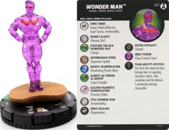 Marvel Heroclix Avengers Forever Uncommon : Wonder Man - 027