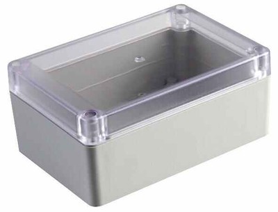 EVATRON - IP65 ABS Junction Box Enclosure with Clear Lid - 125x85x55mm