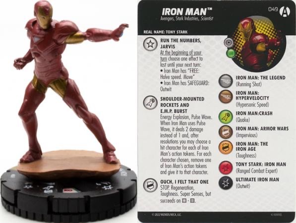 Marvel Heroclix Avengers Forever Super Rare : Iron Man - 049