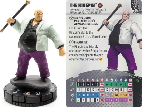 Marvel Heroclix Spiderman Beyond Amazing Rare : The Kingpin - 037a