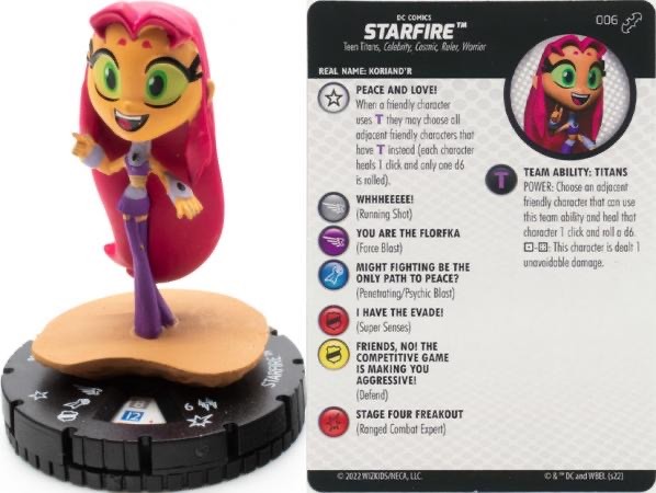 DC Heroclix Batman Team Up Common : Starfire - 006