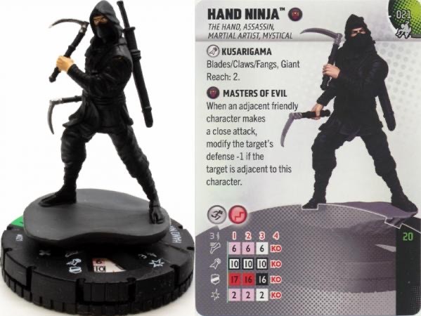 Marvel Heroclix Spiderman Beyond Amazing Uncommon : Hand Ninja - 021