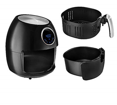 Emeril Lagasse 5.3 QT XL Digital Hot Air Fryer w/Rack, Skewers, Recipe Cards | |