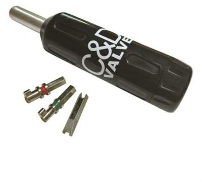 C&D Valve CD3830 Universal Locking Cap Removal Tool with 3 Bits