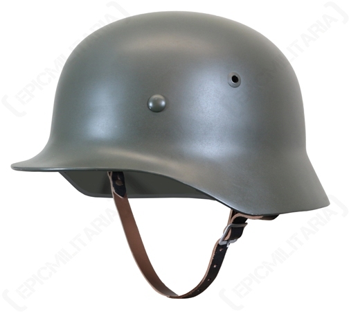 WW2 ドイツ軍 M35 ヘルメット Stahlhelm Wehrmacht Reproduction WW2 German M35 Helmet - Leather Liner Quality